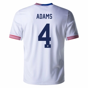 Fluid Fabric Nike United States Tyler Adams Home Jersey 24/25 (White)