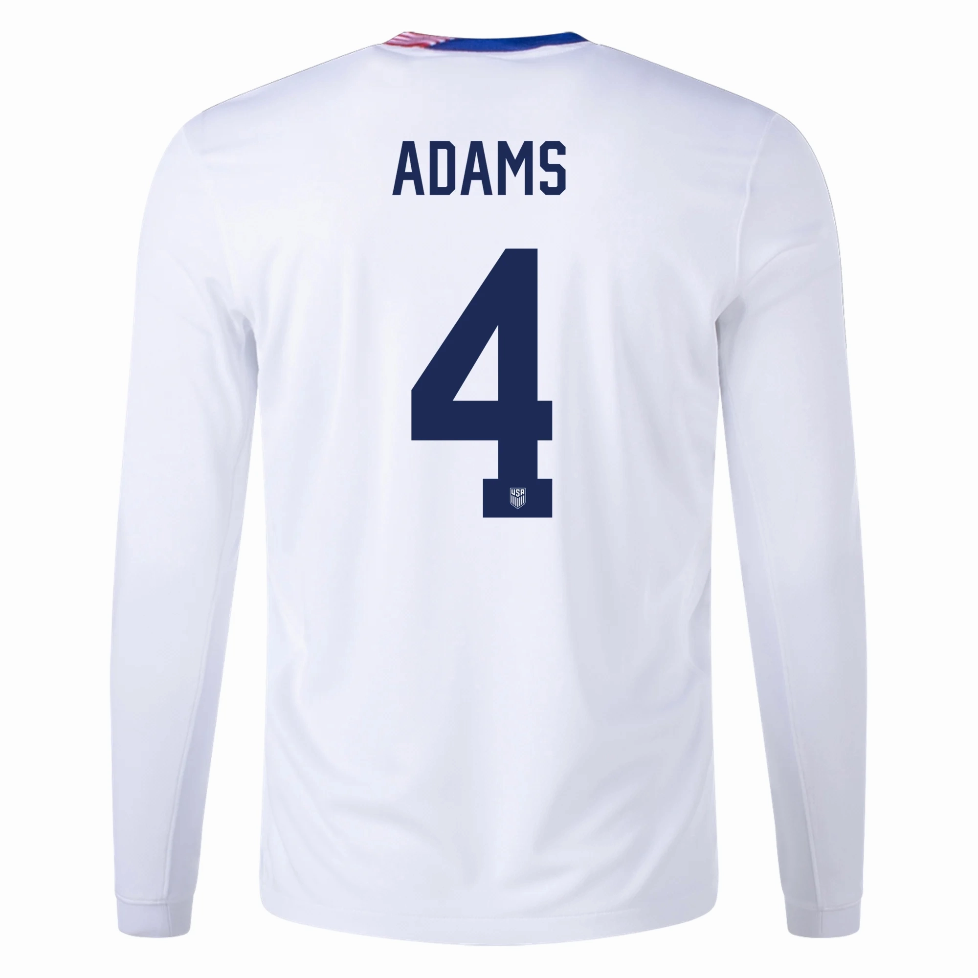 Game Vibes Heat Balance Nike United States Tyler Adams Long Sleeve Home Jersey 24/25 (White)