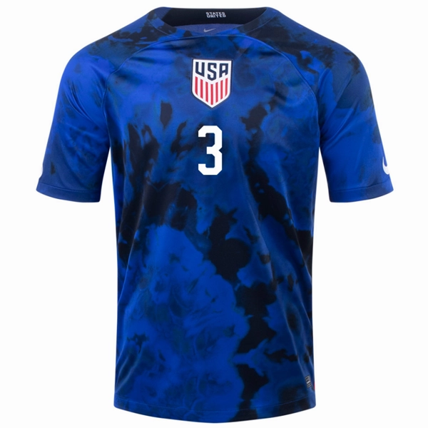 Nike United States Walker Zimmerman Away Jersey 22/23 (Bright Blue/White) Weekend League