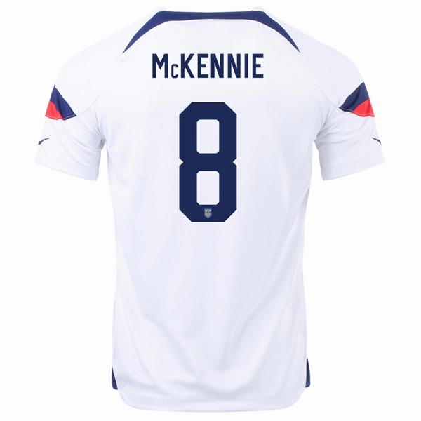 Nike United States Weston Mckennie Home Jersey 22/23 (White/Loyal Blue) Versatile Outfit