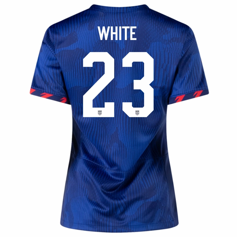 Quick Release Venting Nike Womens United States Brian White Away Jersey 23/24 (Hyper Royal/Loyal Blue)