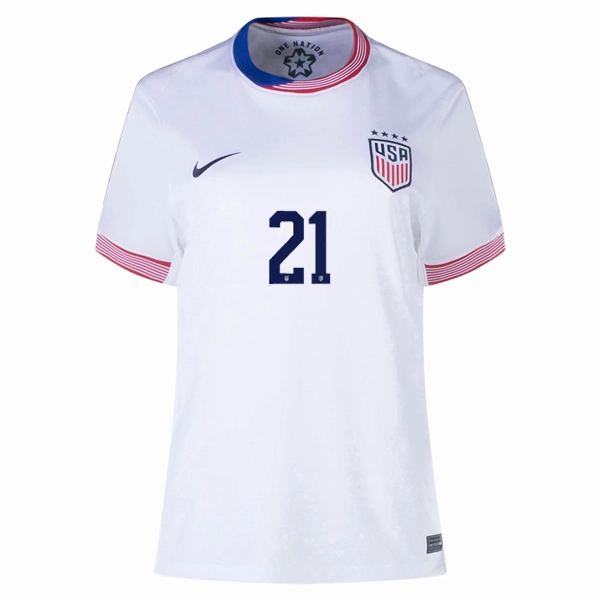 Wear Resistant Reinforcement Nike Womens United States Carolyn Jane Campbell Home Jersey 24/25 (White)