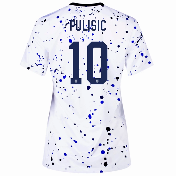 Dynamic Feel Nike Womens United States Christian Pulisic Home Jersey 23/24 (White/Loyal Blue)