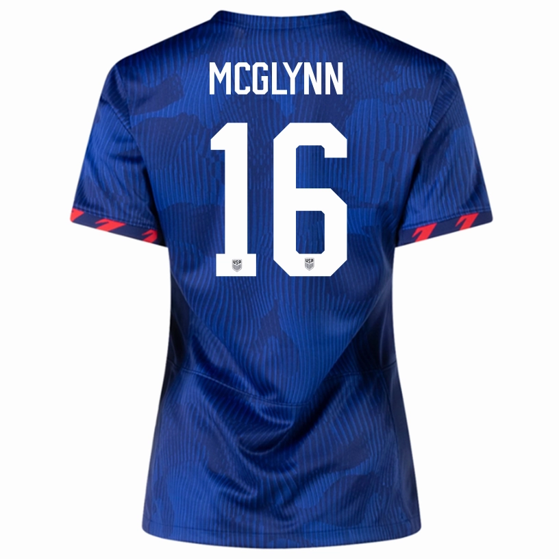 Nike Womens United States Patrick Agymang Away Jersey 23/24 (Hyper Royal/Loyal Blue) Workout Fit Temperature Control Technology