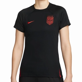 Nike Womens United States Strike Jersey 23/24 (Black/Speed Red) Low Friction Texturing