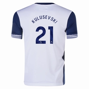 Dynamic Style Stretch Zones Nike Youth Tottenham Dejan Kulusevski Home Jersey 24/25 (White/Navy)