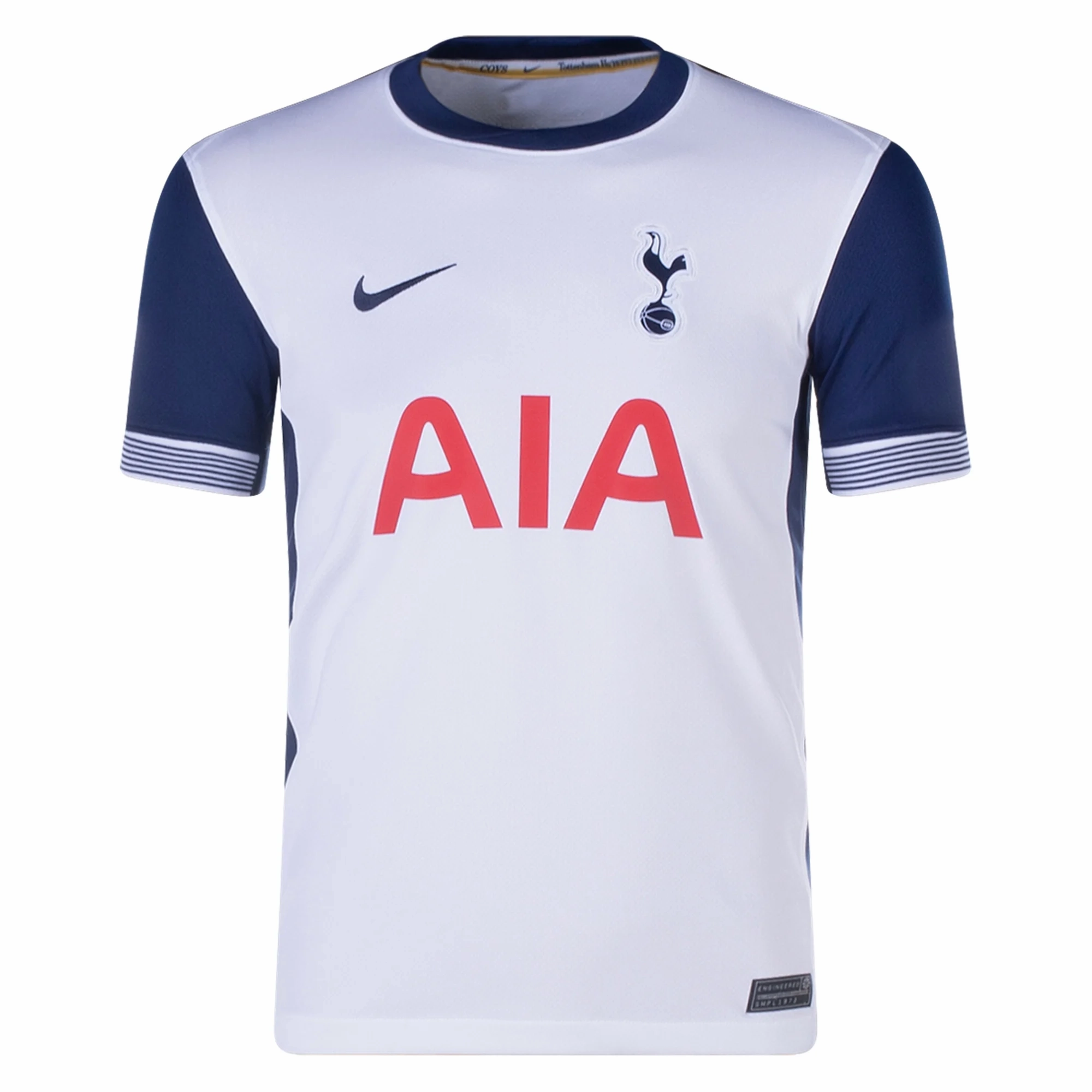 Nike Youth Tottenham Pierre-Emile H?jbjerg Home Jersey 24/25 (White/Navy) Dynamic Fit Engineering