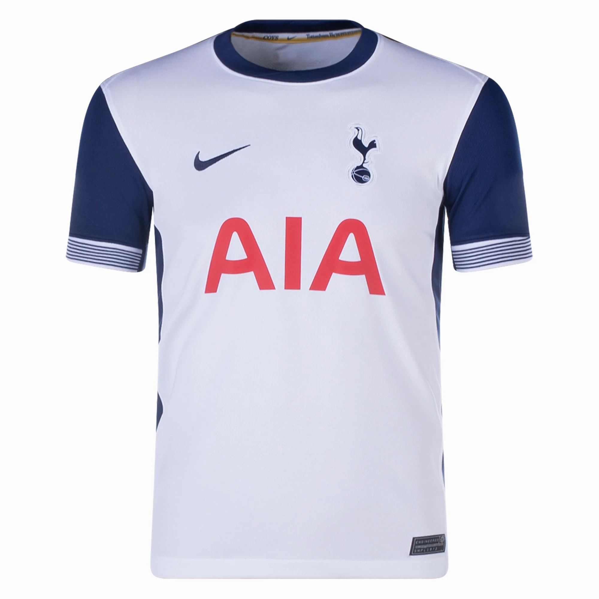 Athletic Ribbed Cuffs Dynamic Ergonomic Fit Nike Youth Tottenham Son Heung-min Home Jersey 24/25 (White/Navy)