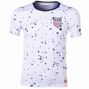 Nike Youth United States Home Jersey 23/24 (White/Loyal Blue) Athletic Cut