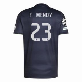 Effortless Comfort adidas F. Mendy Real Madrid 25/26 Away Jersey w/ Champions League Patches (Legend Ink)