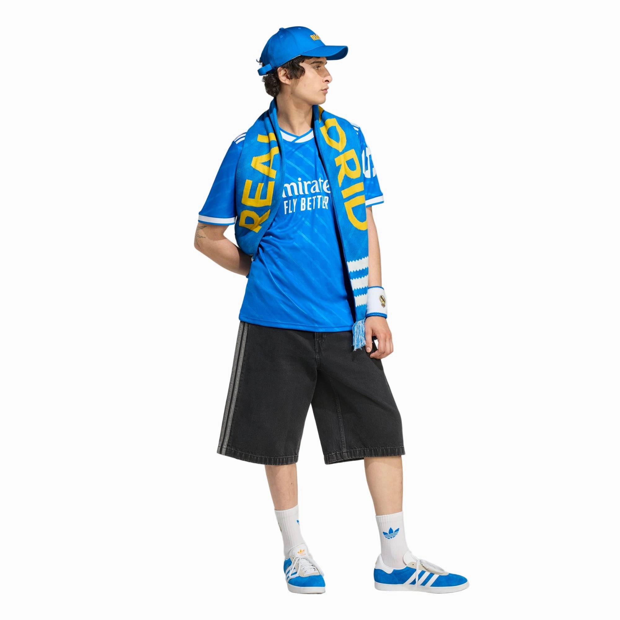 UV Protection Finish Rolling Storage Pocket adidas Alaba Men's Real Madrid Third Jersey 25/26 w/ Champions League Patches (Blue/White)
