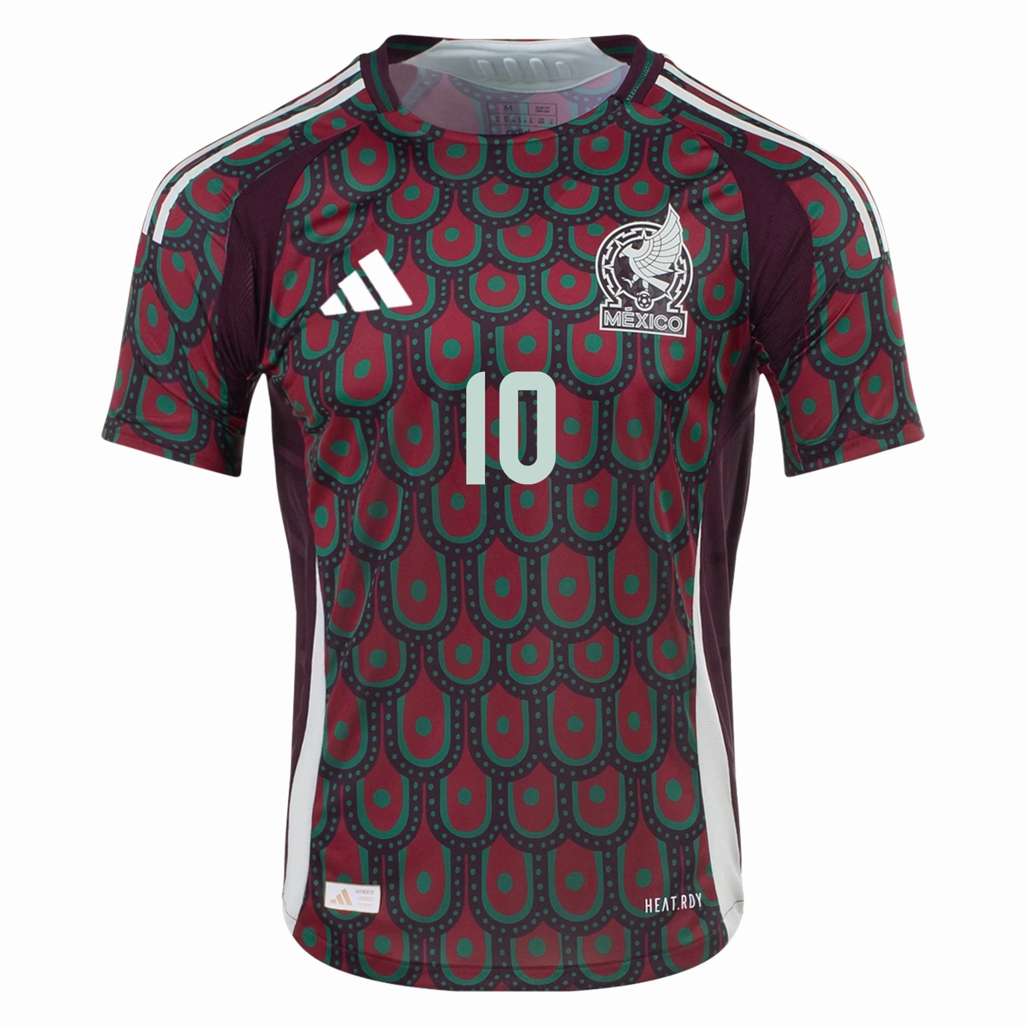 Essential Fit Gripped Hem Technology adidas Mexico Authentic Alexis Vega Home Jersey 24/25 (Multicolor)