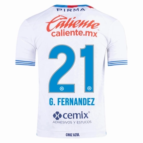 Air Flow Tech Pirma Gabriel Fern??ndez Cruz Azul Away Jersey 24/25 (White/Blue)