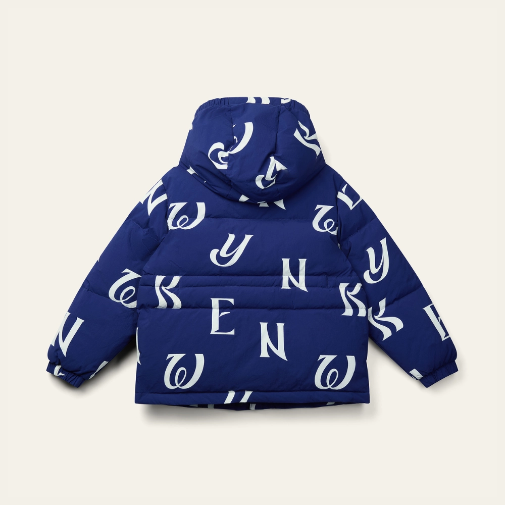 Wynken Kukka Down Jacket, Wnk Brand Navy Waterproof Coating