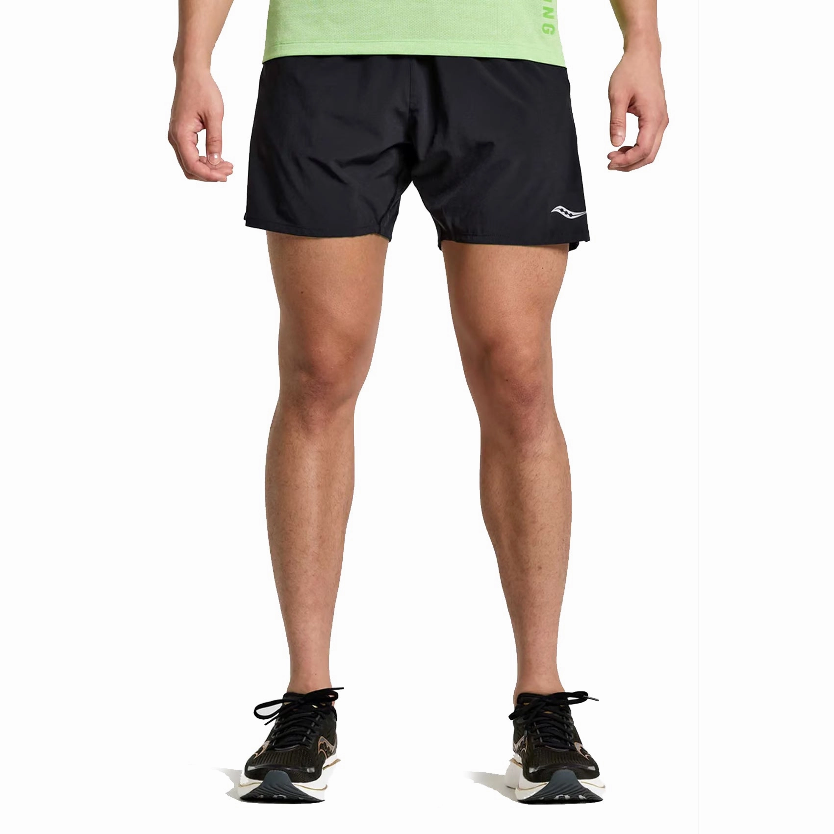 Mens Saucony Outpace 5 Inch Shorts Hypoallergenic fabric