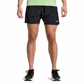 Lounge Fit Mood Wear Mens Saucony Outpace 5 Inch Shorts