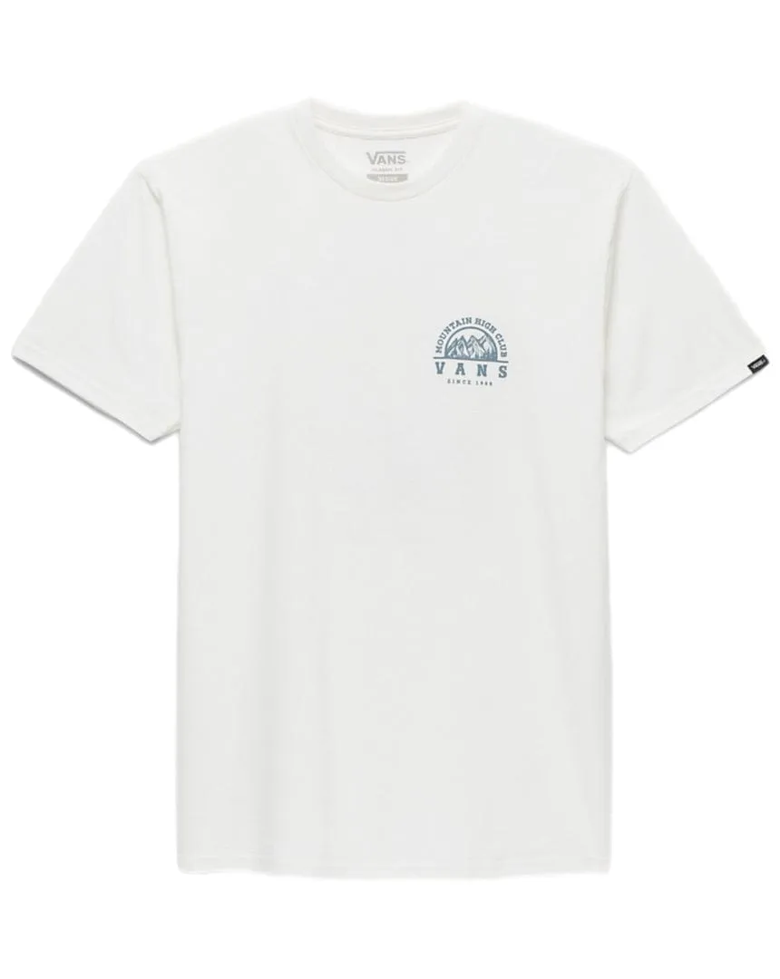 HiddenZipperClosure NonSlipGrip Vans Mountain High Club Tee - Marshmallow