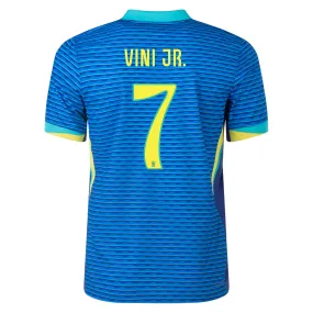 Recycled Material Options Nike Brazil Authentic Vini Jr. Away Jersey 24/25 Soar/Dynamic Yellow)