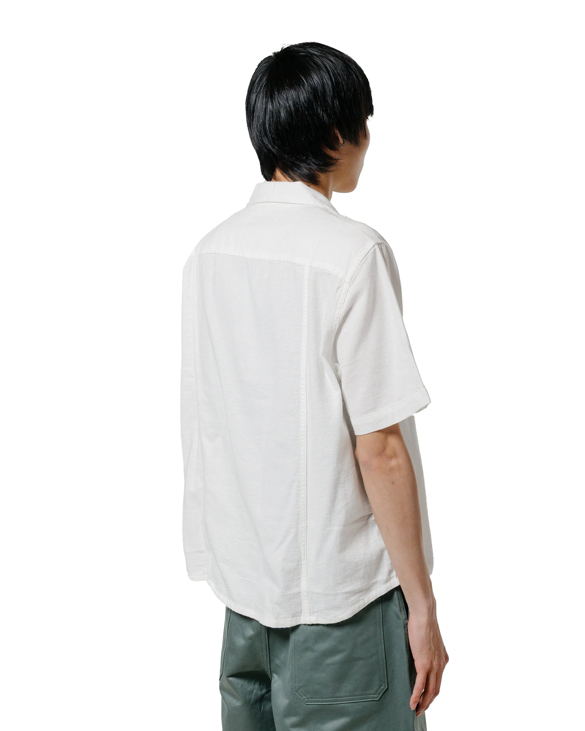 All-day Comfort Fashionable Pick Corridor Hopsack SS White