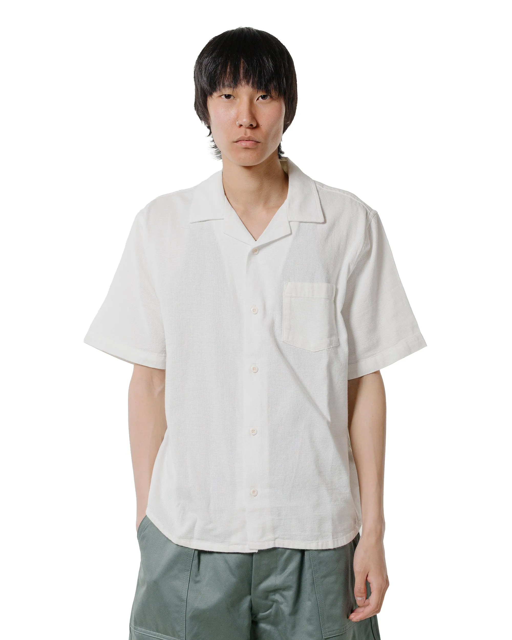 Soft Touch Fabric No Slip Shoulder Grips Corridor Hopsack SS White