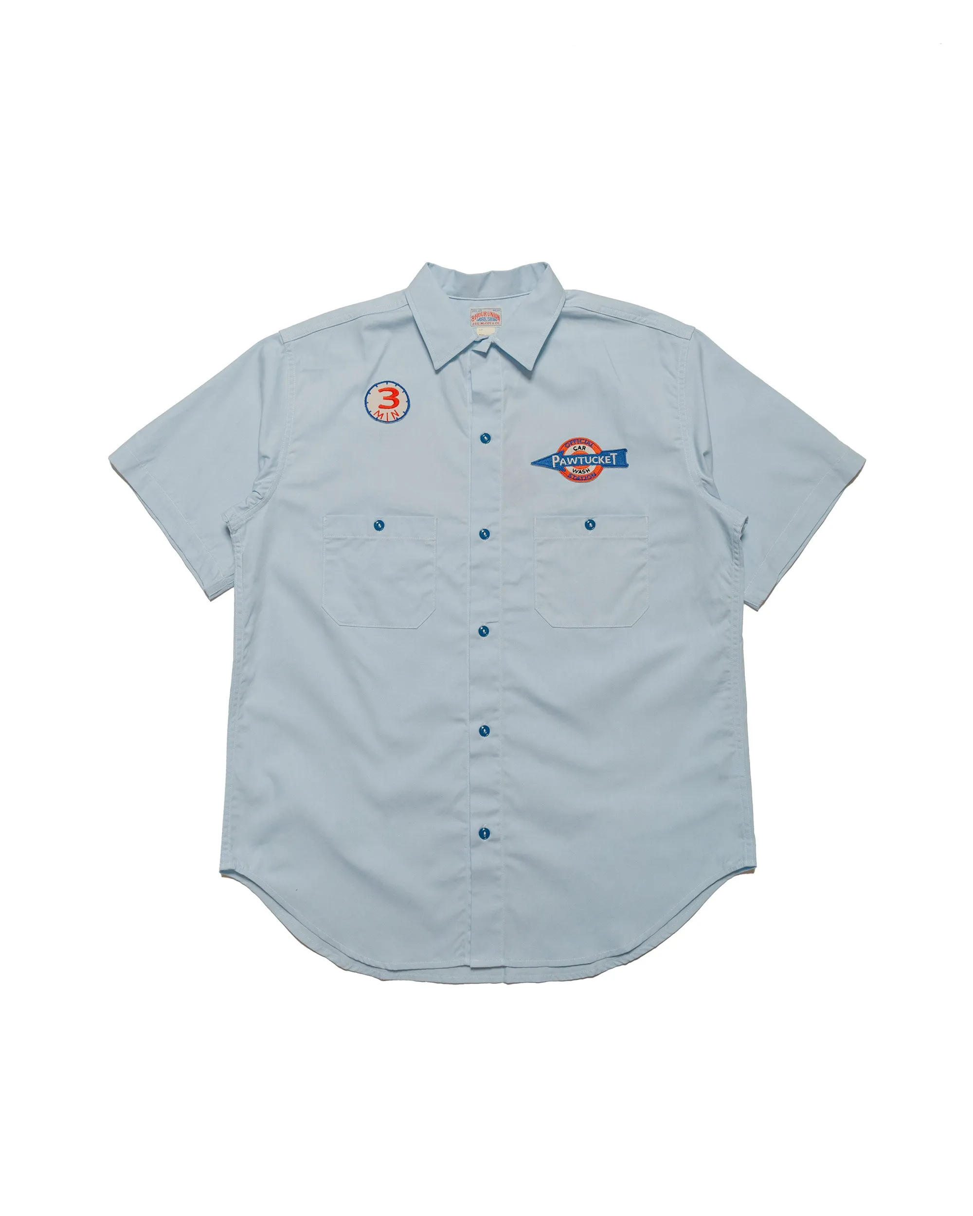 The Real McCoy's MS24005 Cotton Serviceman Shirt / Pawtucket Light Blue Floral Motif Layering Piece