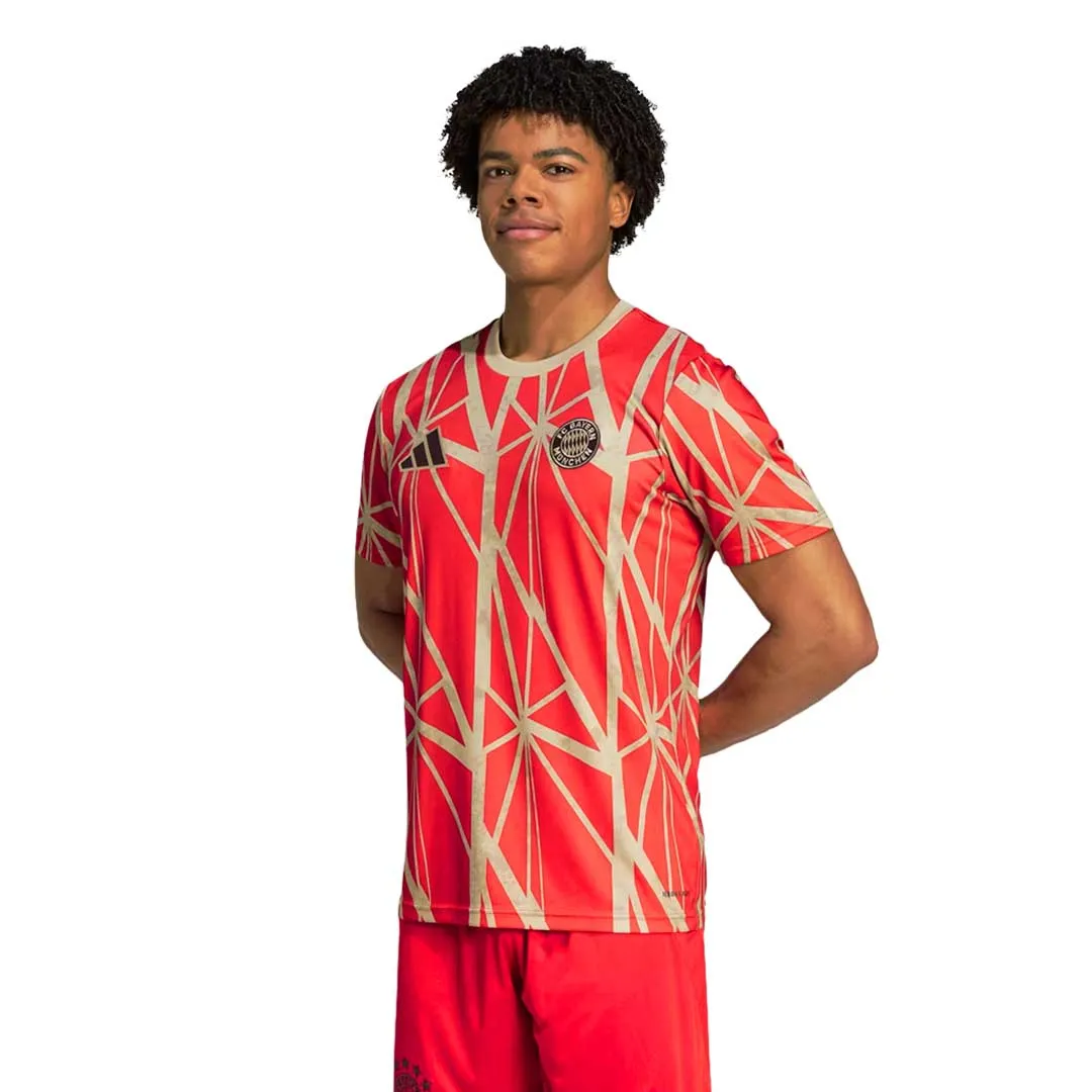 adidas - Men's FC Bayern Munich Pre Match Jersey (JD8335) Non Slip Hem