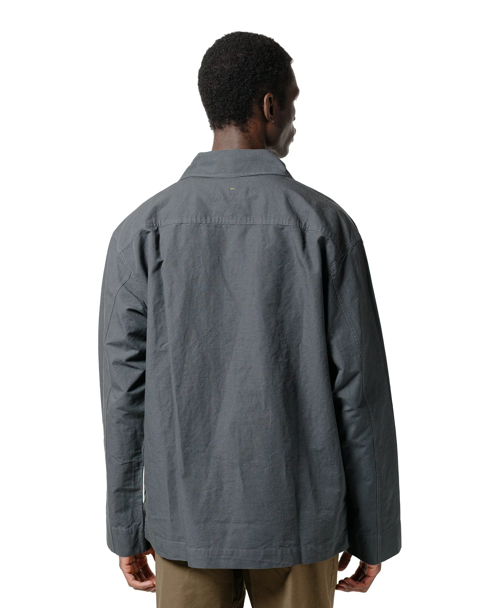Comfort Stretch vacation wear MHL Storm Flap Shirt Dry Cotton Linen Carbon