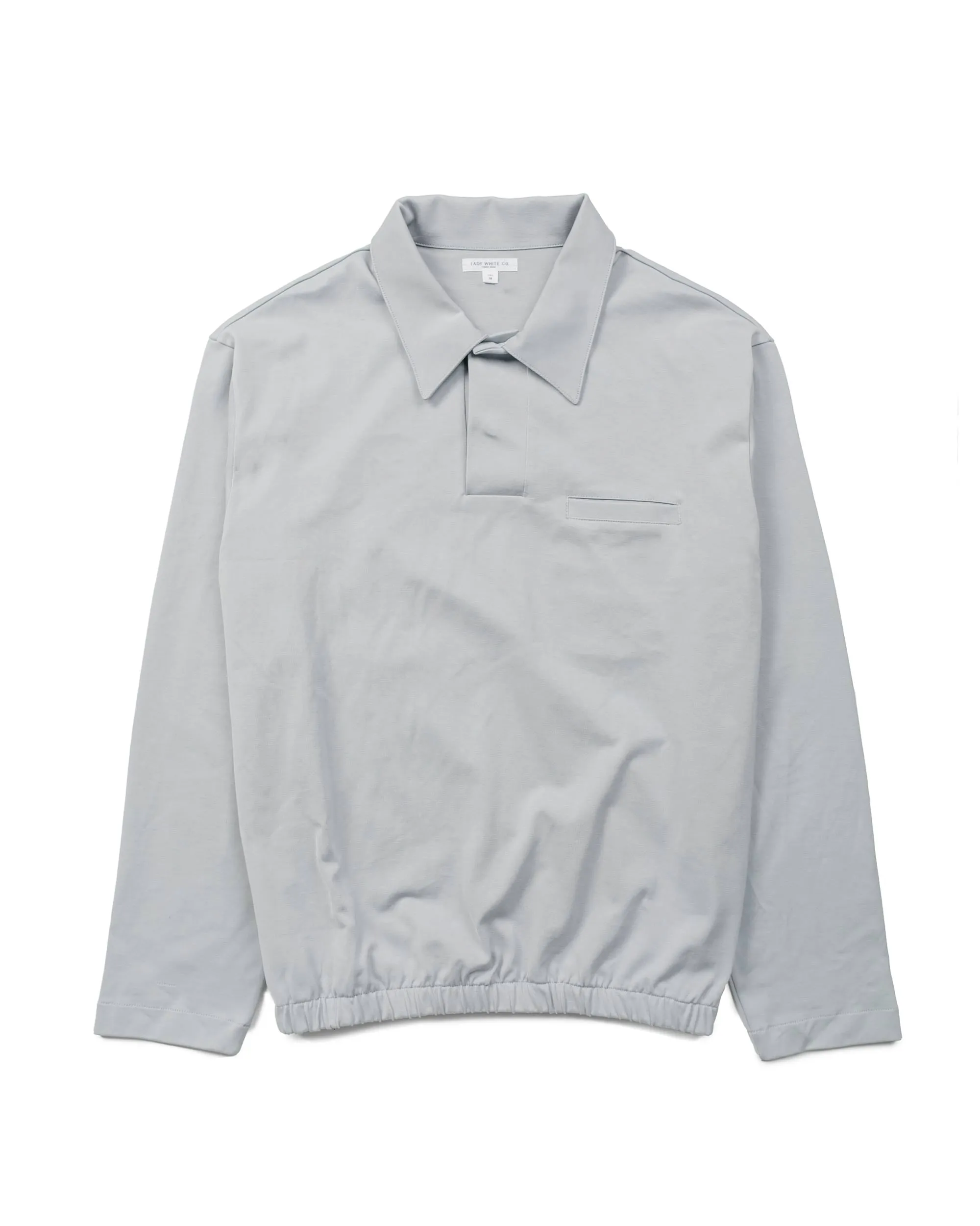 Lady White Co. L/S Richmond Polo Foggy Blue Lightweight Material