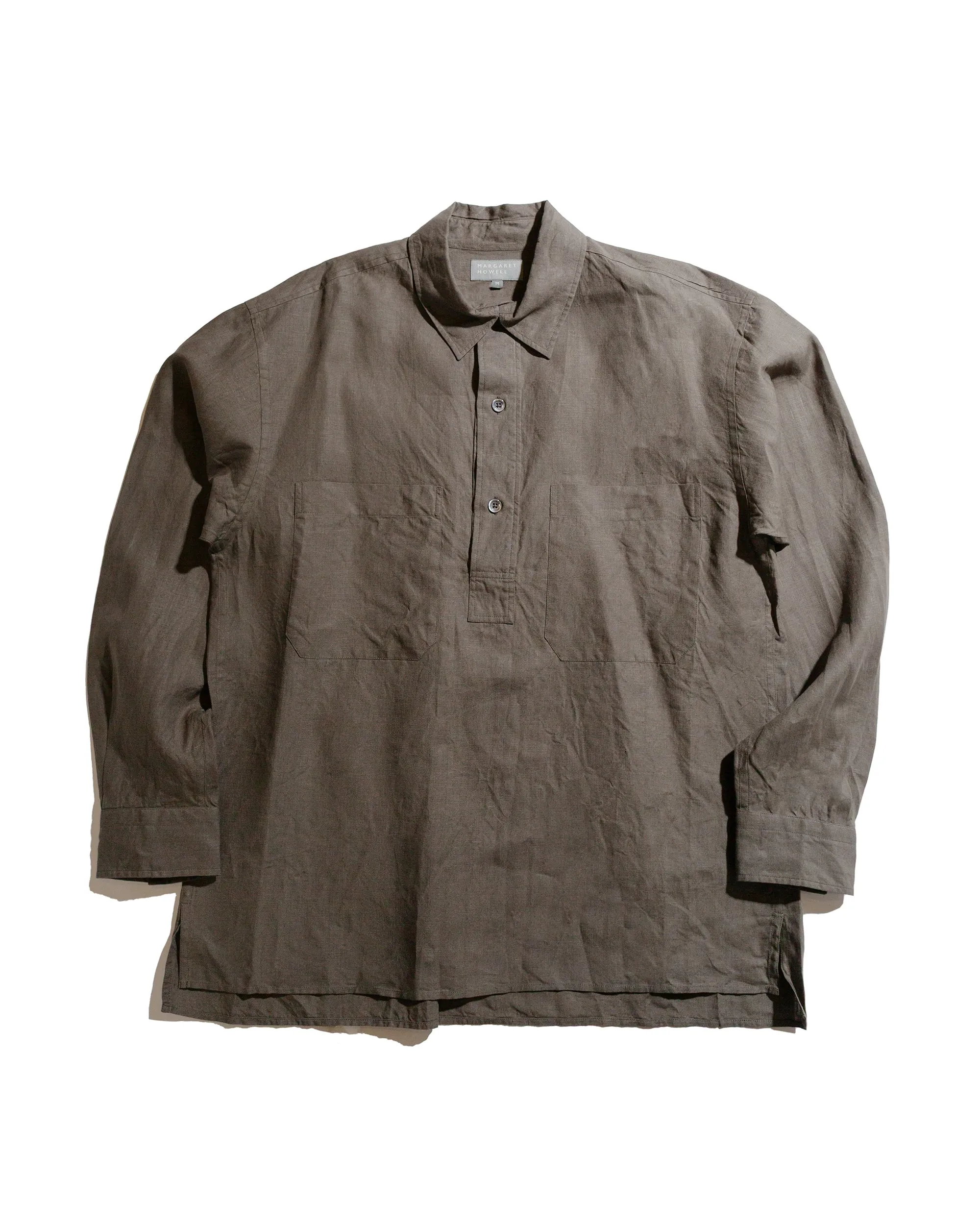 Margaret Howell Archive Overhead Shirt Shirting Linen Bay Customizable Option Multi Pocket Design