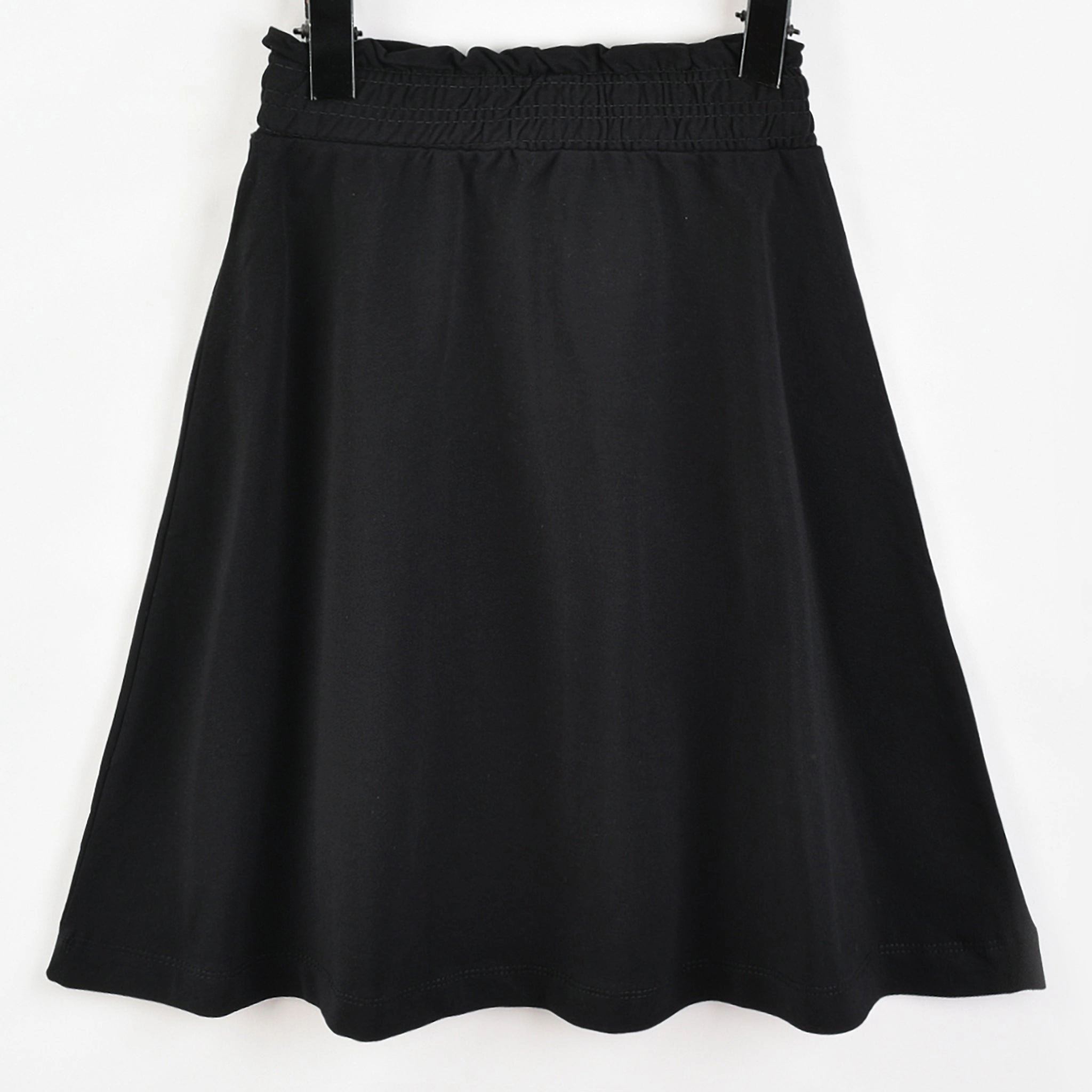 Smocking Bell Skirt Elegant Look Outfit Essence