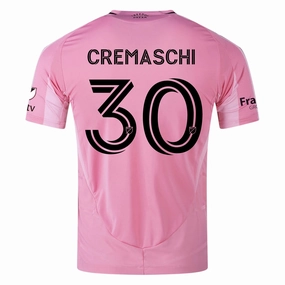 adidas Benjamin Cremaschi Inter Miami CF Authentic Home Jersey 25/26 w/ MLS Patches   Sponsor (Easy Pink) Anti Pilling Construction