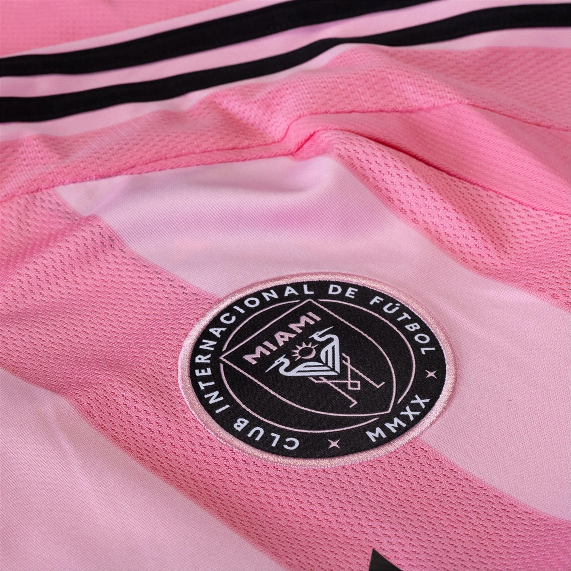 Brushed Interior adidas Benjamin Cremaschi Inter Miami CF Authentic Home Jersey 25/26 w/ MLS Patches   Sponsor (Easy Pink)