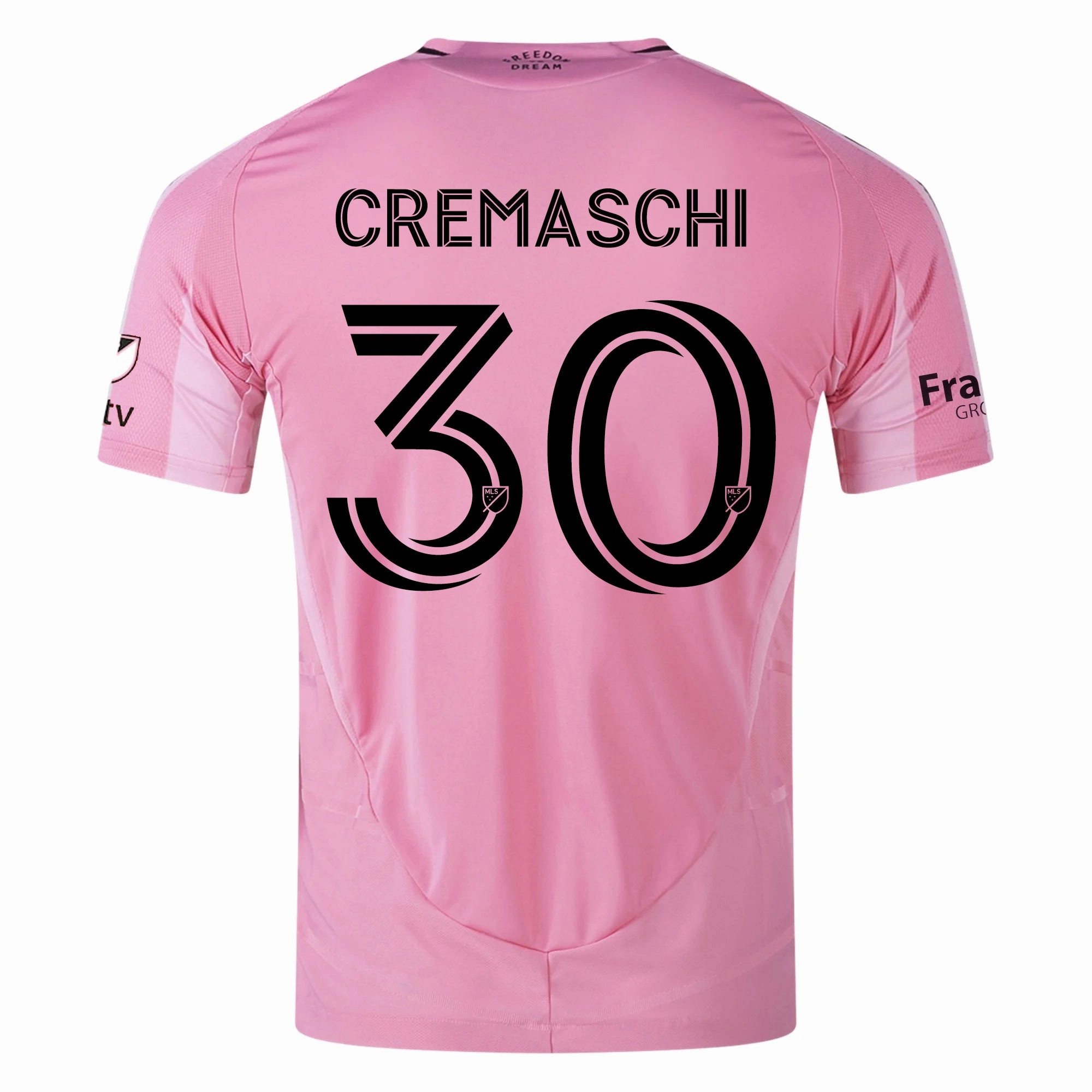 adidas Benjamin Cremaschi Inter Miami CF Authentic Home Jersey 25/26 w/ MLS Patches   Sponsor (Easy Pink) Anti Pilling Construction