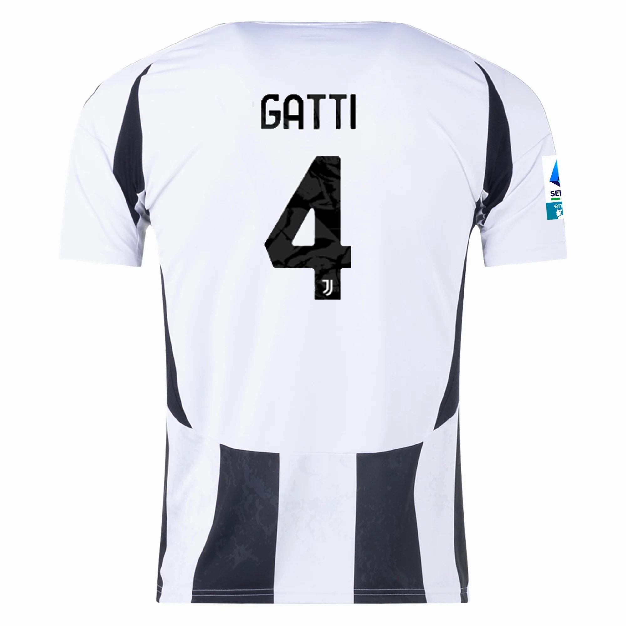 adidas Juventus Federico Gatti Home Jersey w/ Serie A Patch 24/25 (White/Black) All Purpose Everyday Wear