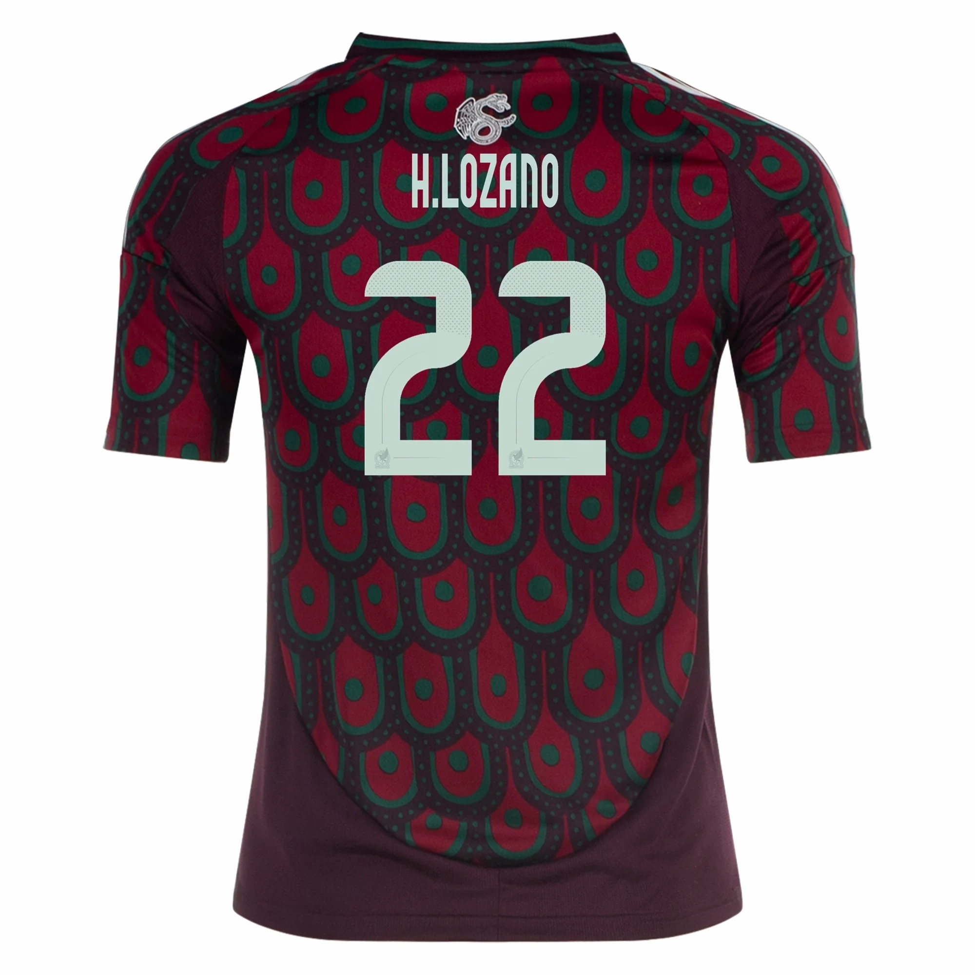 adidas Youth Mexico Hirving Lozano Home Jersey 24/25 (Multicolor) Street Fit