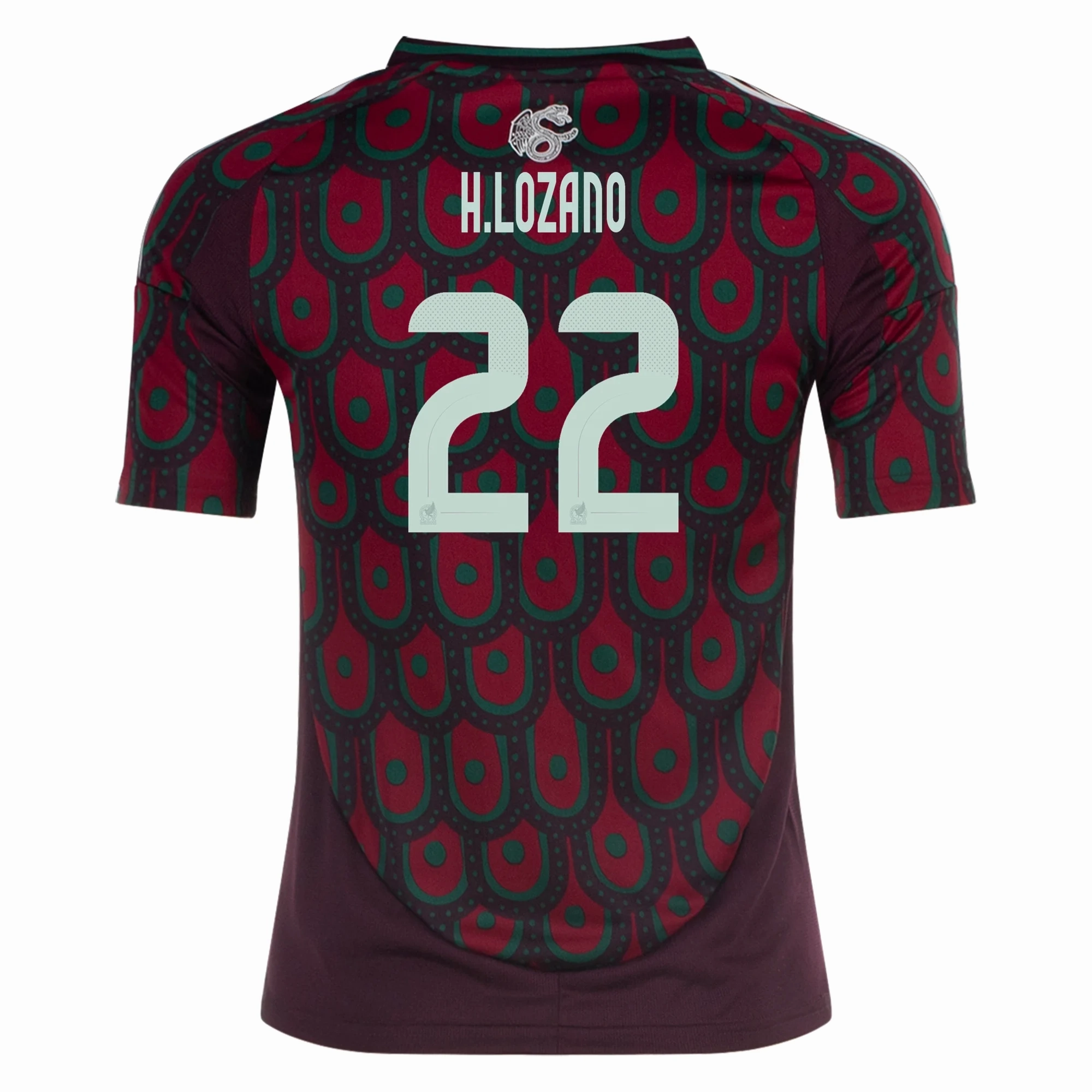 All Around Fit adidas Youth Mexico Hirving Lozano Home Jersey 24/25 (Multicolor)