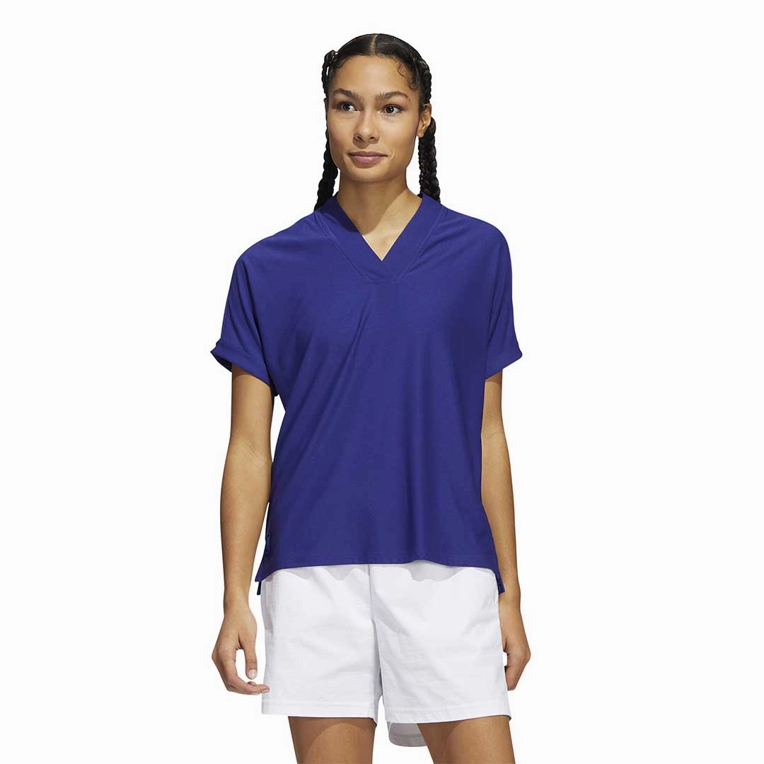 adidas - Women's Go-To Short Sleeve Polo (HA6043) Smooth Coverage