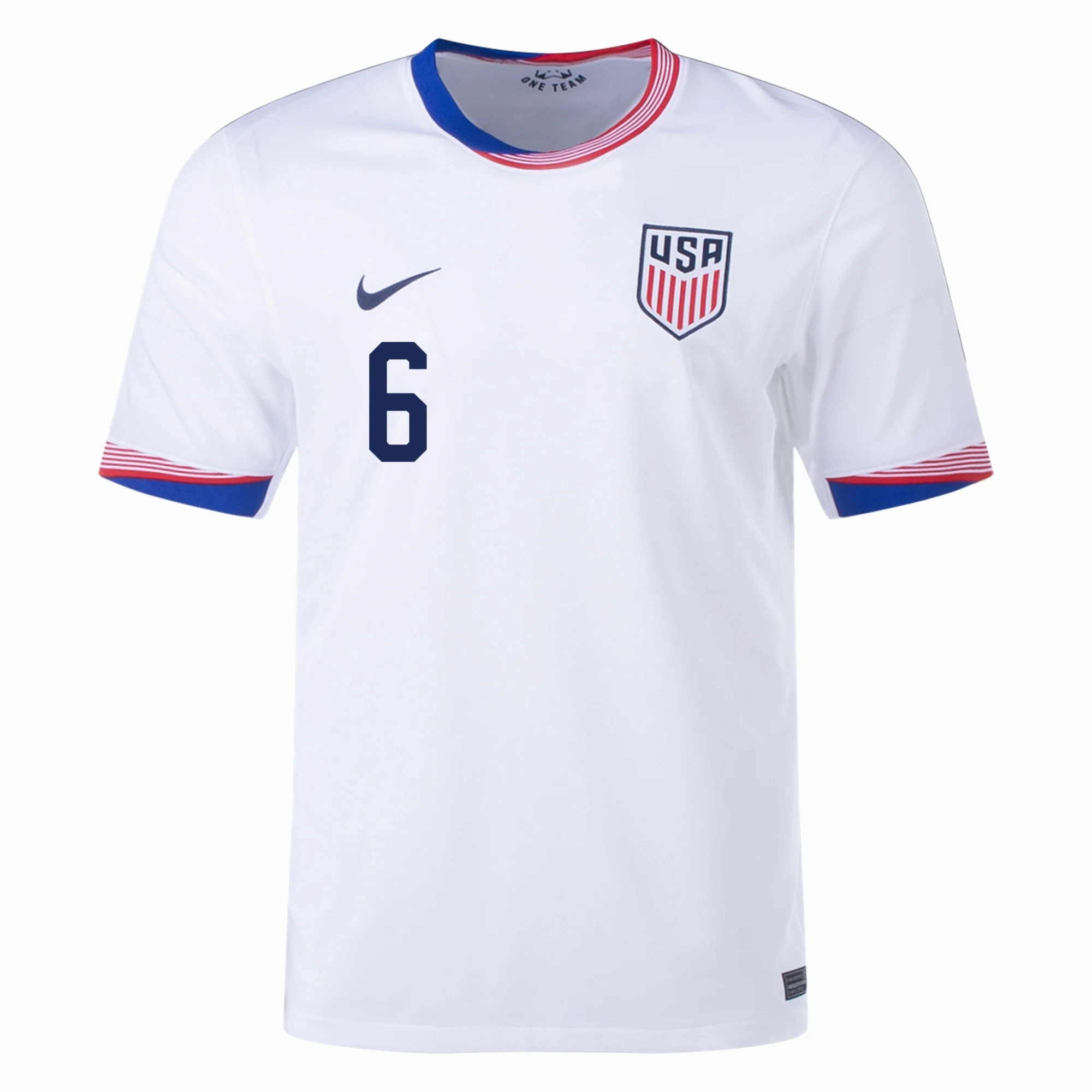 Stretch Trim Sustainable Dye Process Nike United States Yunus Musah Home Jersey 24/25 (White)