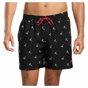 Unisex-Style Sunny Vibes Men's Palm Swim Shorts