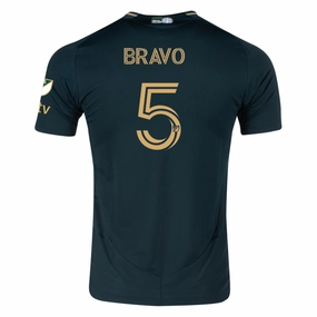 adidas Claudio Bravo Portland Timbers Authentic Home Jersey w/ MLS & Apple Patch 25/26 (Green/Gold) Clean Structure