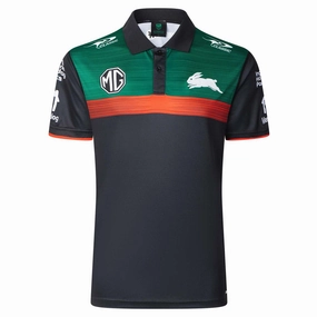 Men's NRL South Sydney Rabbitohs 2025 Players Polo No Slip Grip Anti Pilling Surface Treatment