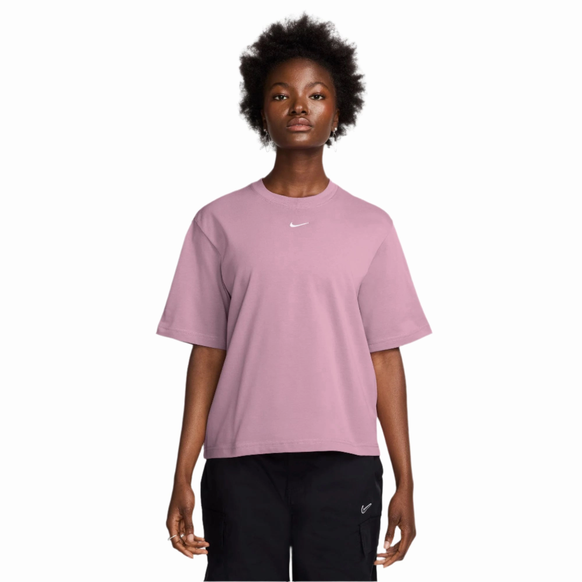 Women's Sportswear Essentials Boxy Short Sleeve Tee Timeless Design StretchFabric