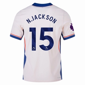 Nike Chelsea Authentic Nicholas Jackson Away Jersey w/ EPL Patch 24/25 (Guava Ice/Rush Blue) Body Flex