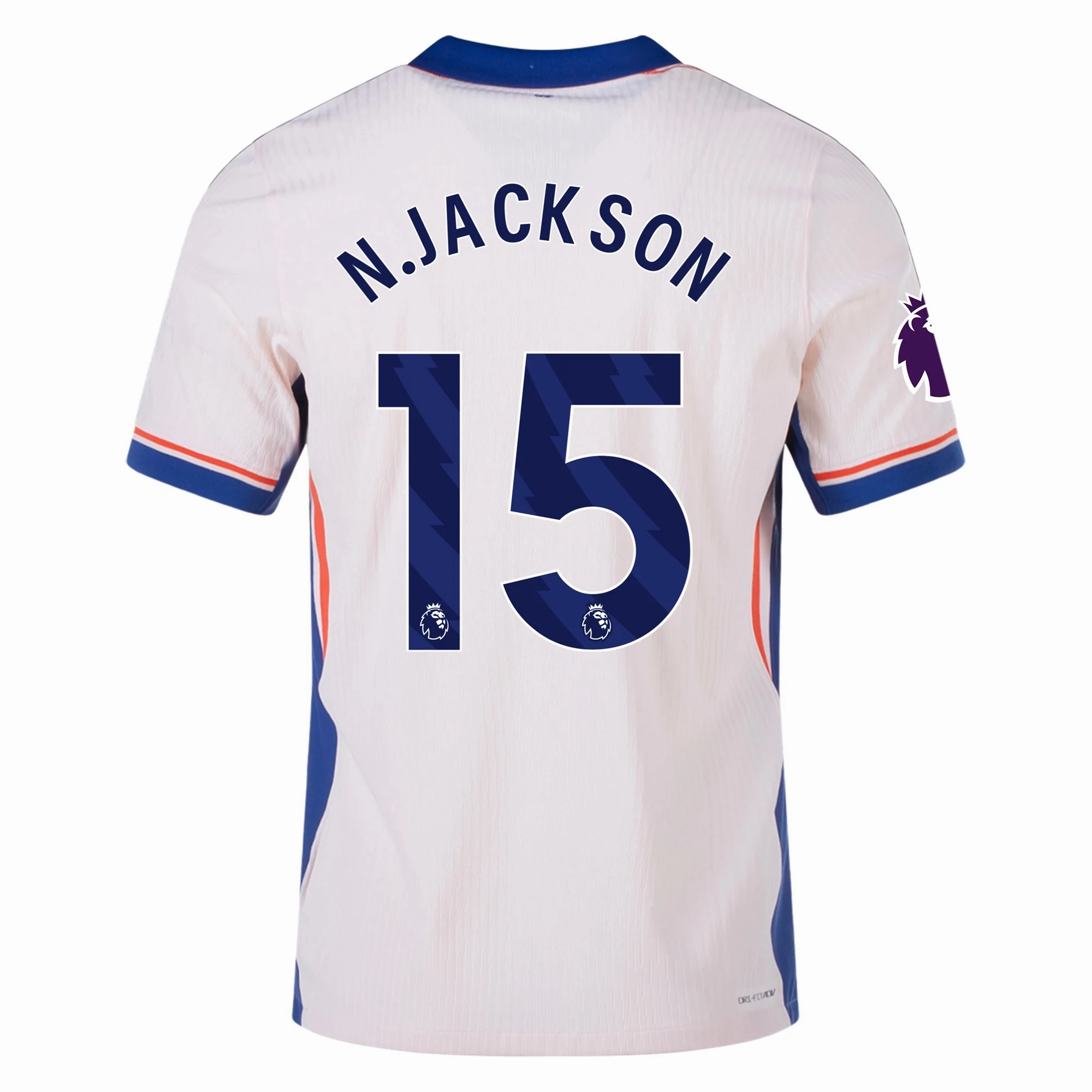 Nike Chelsea Authentic Nicholas Jackson Away Jersey w/ EPL Patch 24/25 (Guava Ice/Rush Blue) Urban Street