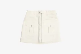 TagFreeDesign NonRestrictiveCut Jordan "Denim Skirt" W - White / Denim