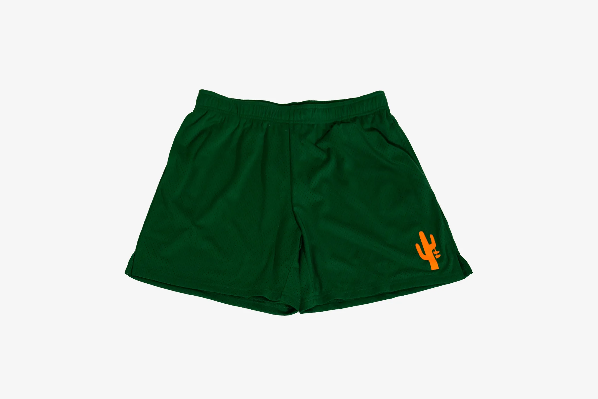 HiddenZipperClosure Italian Flair Manor  "Mesh Gym Shorts" M -Green