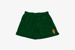 Layered Look Warm Coat Manor  "Mesh Gym Shorts" M -Green