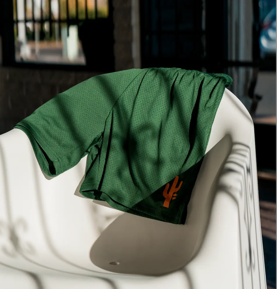 Mesh Glow Manor  "Mesh Gym Shorts" M -Green