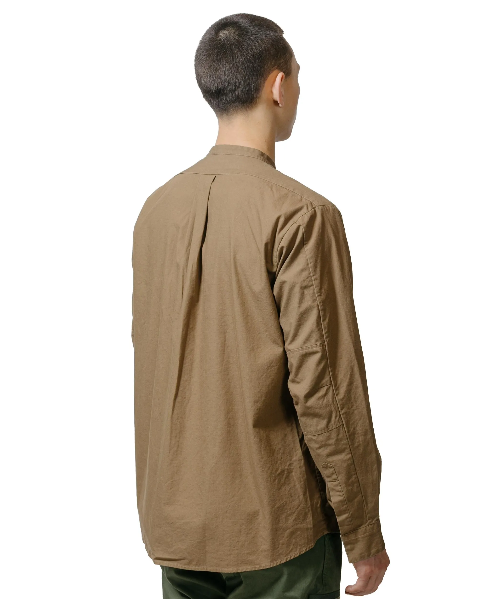 nonnative Trooper L/S Shirt Cotton Ripstop Light Brown Cozy Feel