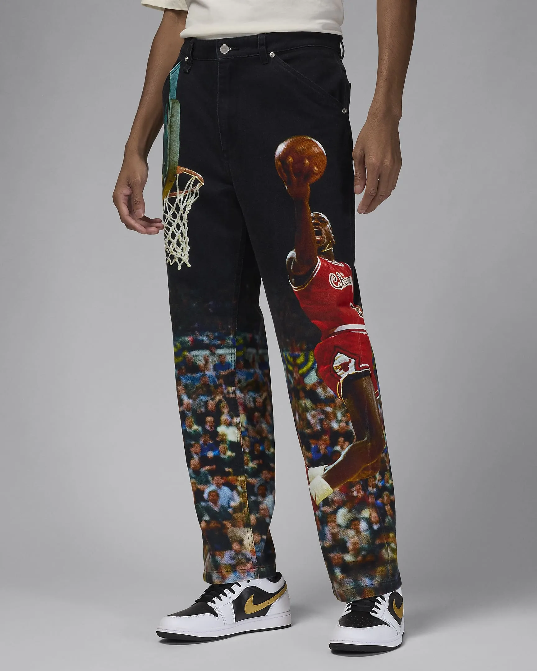 Jordan "Printed Twill Pant" M - Black Warm Socks BreathableLining